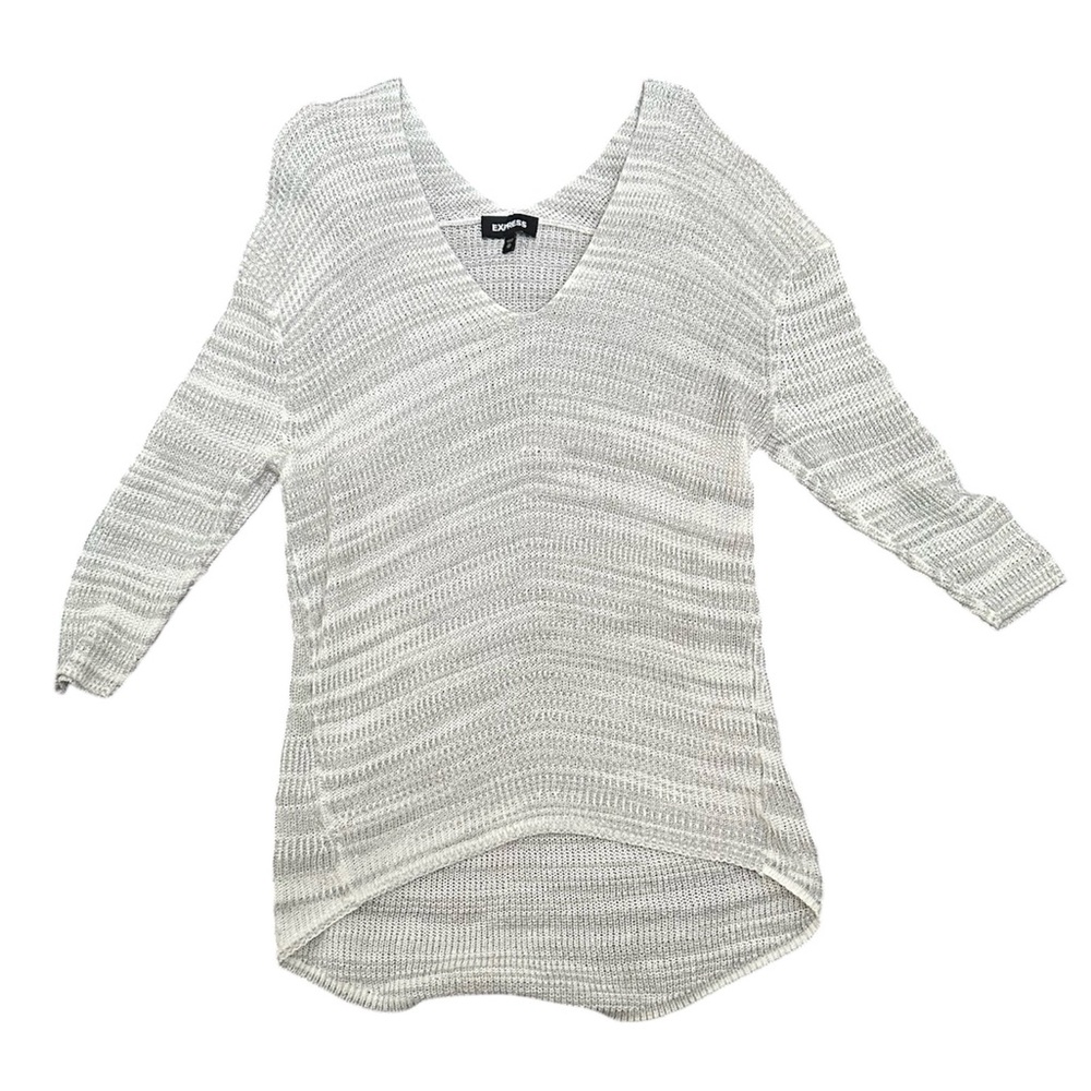 Express women’s v-neck 3/4 sleeve slouchy sweater size XS